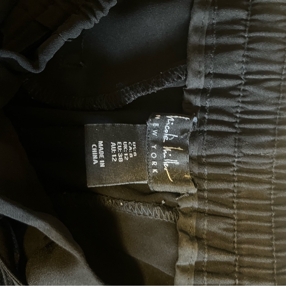 Nicole Miller Charcoal Elastic Waist Pants